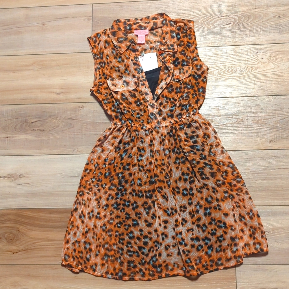 Orange Leopard dress